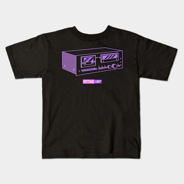 Audio Controller - Retro and Nostalgic Kids T-Shirt by LetShirtSay